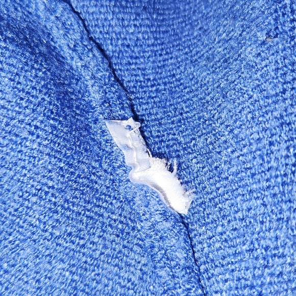 Zara blue knit polo sweater - Picture 9 of 11